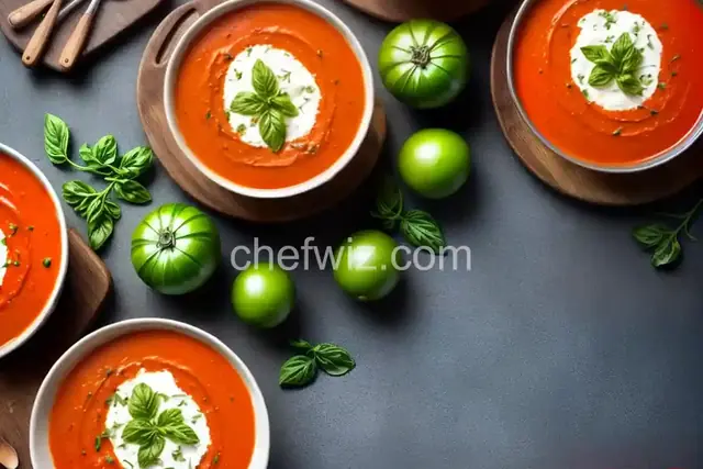 Fresh Tomato Zucchini Soup