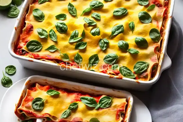 Fresh Vegetable Lasagna with Spinach and Zucchini