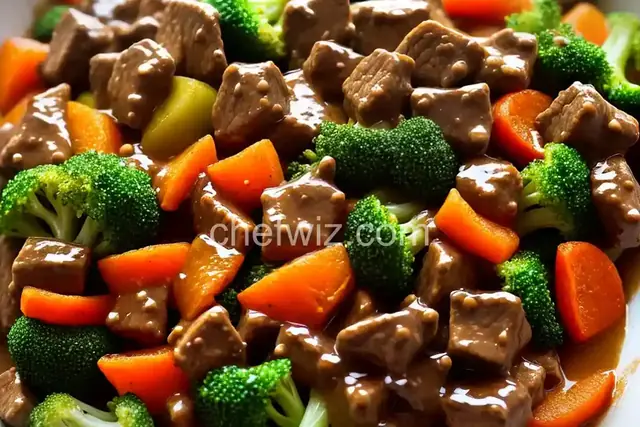 Fresh Vegetable Stir-Fry with Peppery Orange Beef