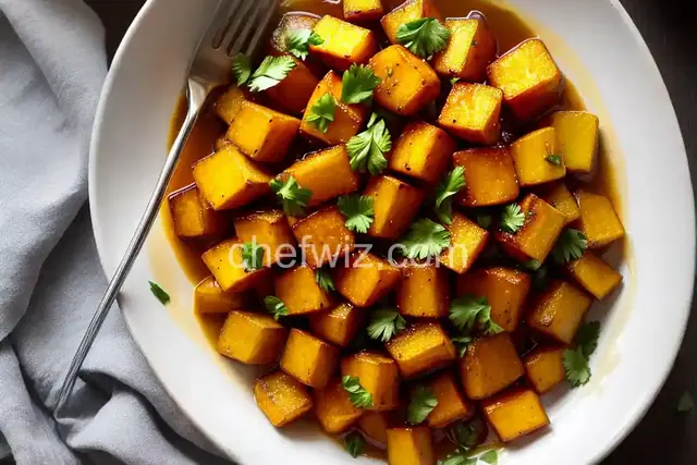 Fried Butternut Squash with Spicy Honey