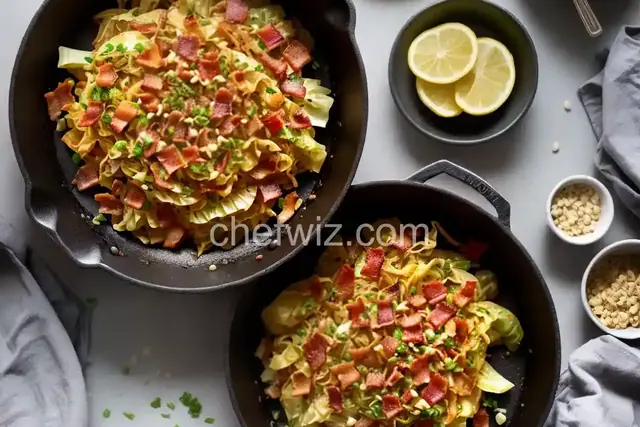 Fried Cabbage with Bacon and Garlic