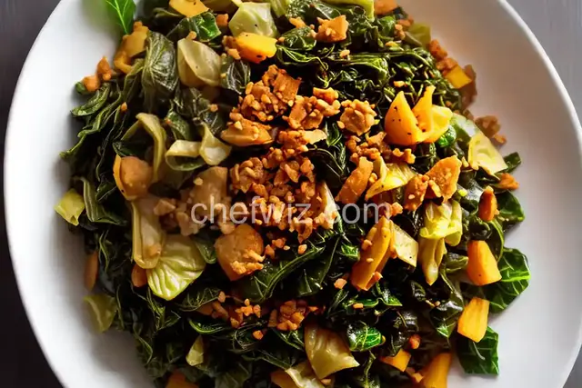 Fried Cabbage with Collards