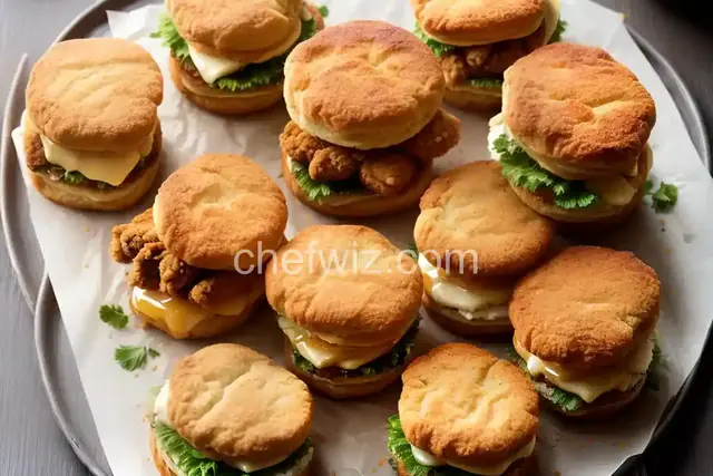 Fried Chicken, Honey Butter, and Biscuit Sandwiches Recipe