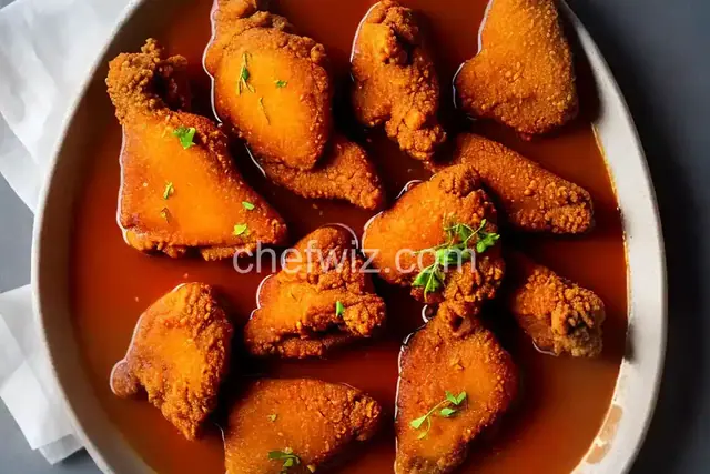 Fried Chicken Skin With Hot Sauce and Honey From 'Heritage'