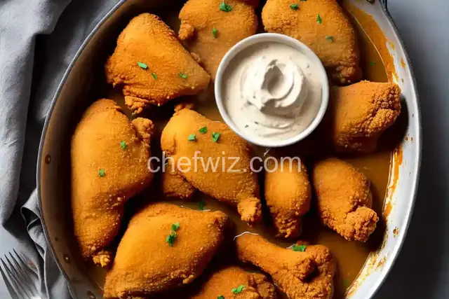 Fried Chicken with Creamy Gravy