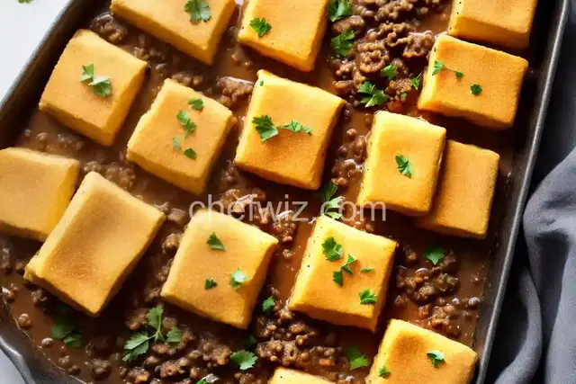 Fried Polenta Squares with Creamy Mushroom Ragu