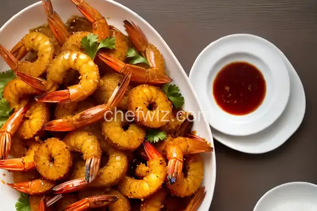 Fried Prawns in Soy Sauce