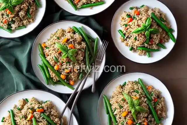 Fried Rice With Blistered Green Beans and Basil Recipe