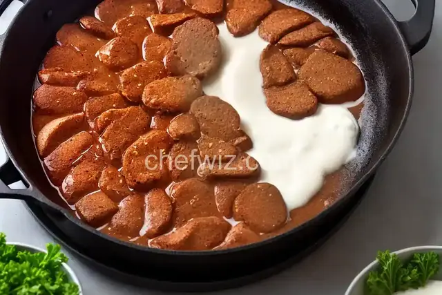 Fried liver soaked in milk
