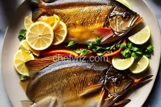 Fried mojarra (fried fish)