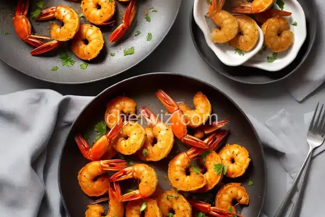 Fried prawn heads