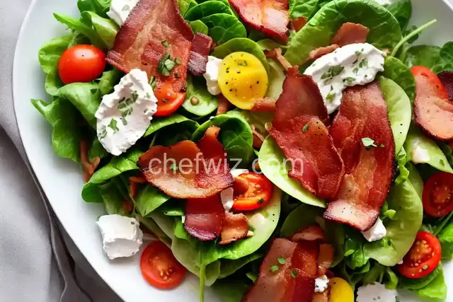 Frisee Salad with Hot Bacon Dressing