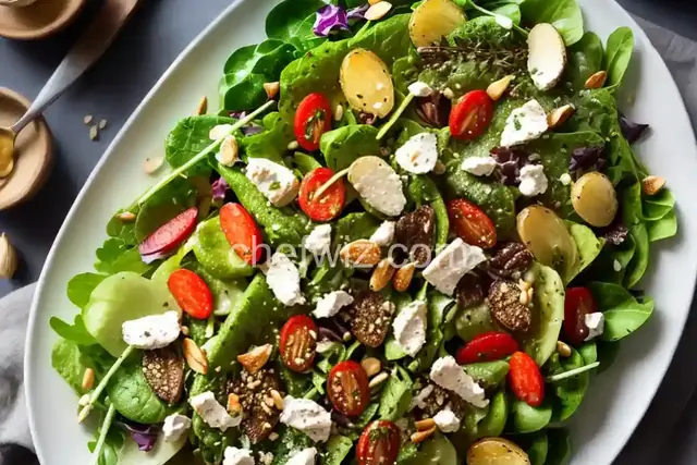 Frisee Salad with Roasted Garlic Dressing