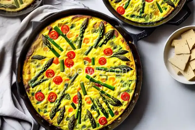 Frittata with Asparagus, Tomato, and Fontina