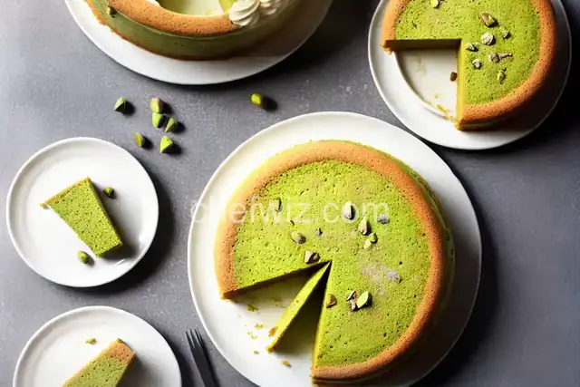 Frosted Pistachio Cake