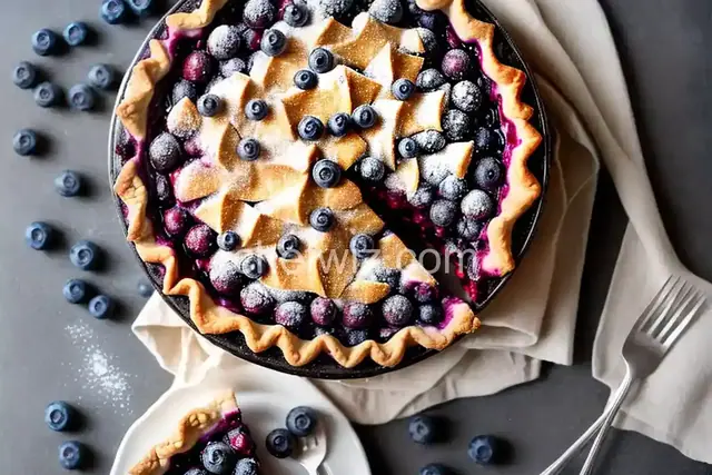 Frozen Blueberry Pie