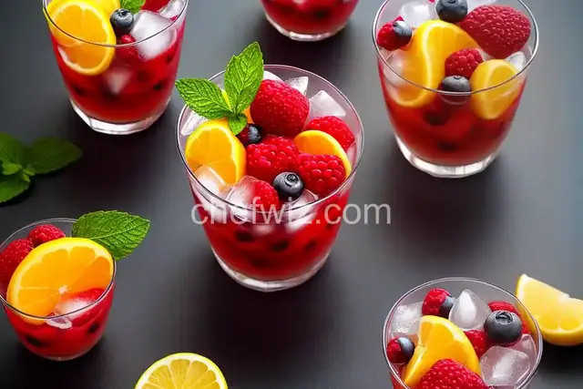 Frozen Fruit and Soda Cups
