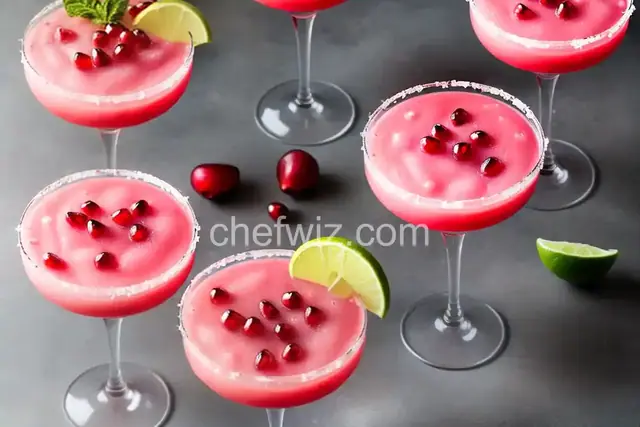 Frozen Pomegranate Margaritas