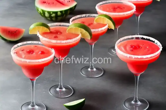 Frozen Watermelon Margaritas