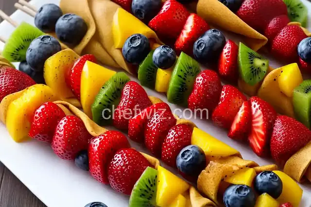 Fruit Crepe Kebabs