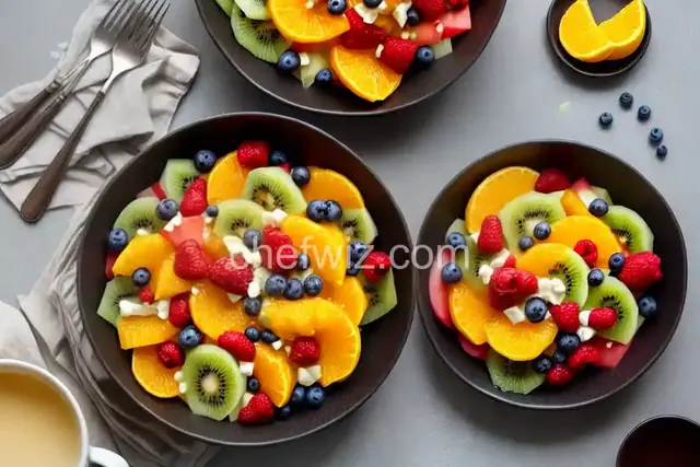Fruit Salad with Orange-Vanilla Syrup