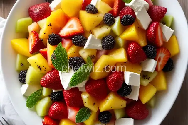 Fruit Salad with Vanilla Dressing