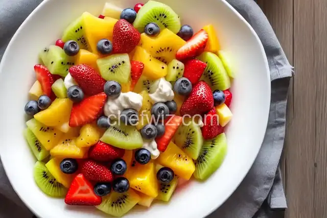 Fruit Salad with Vanilla Yogurt