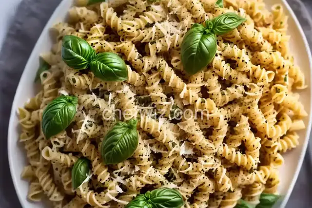 Fusilli Alla Vodka With Basil and Parmesan