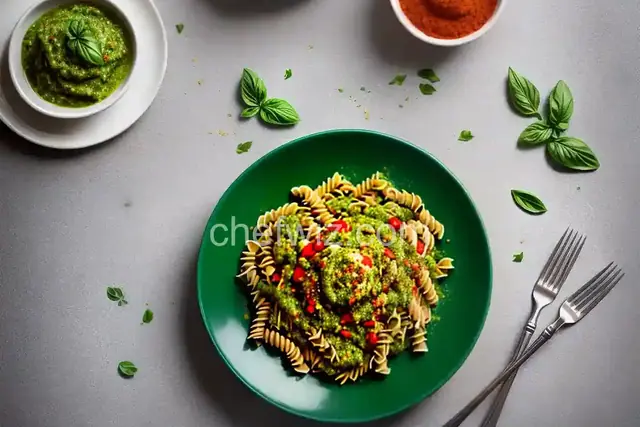Fusilli with Spicy Pesto