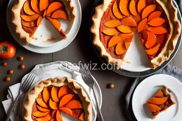 Fuyu Persimmon Pie