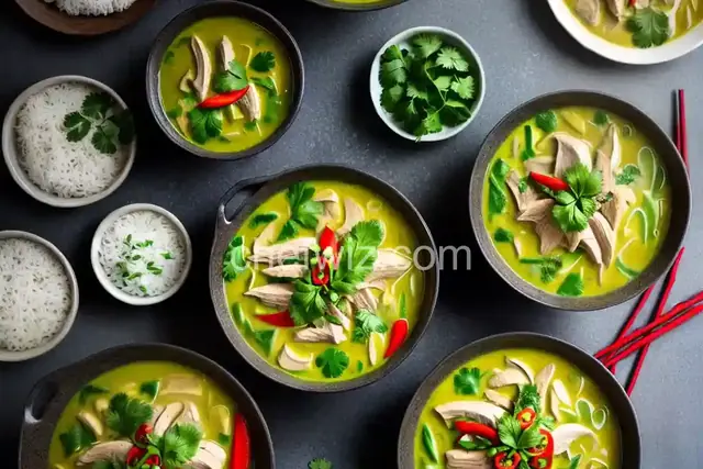 Gaeng Khiao Waan Gai (Thai Green Curry with Chicken)