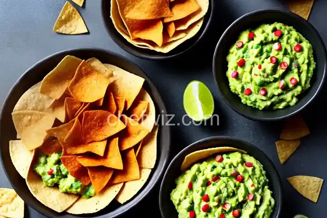 Game-Winning Guac' with Fresh Baked Tortilla chips