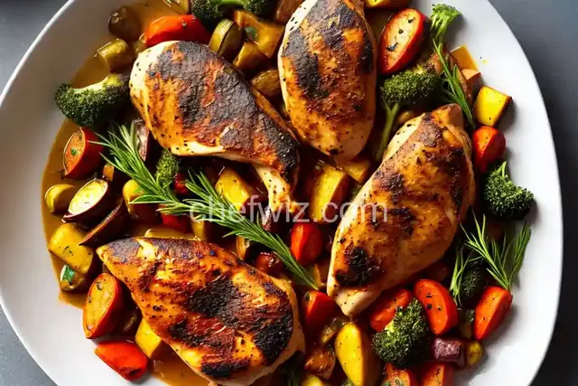 Garam Masala Chicken with Roasted Vegetables