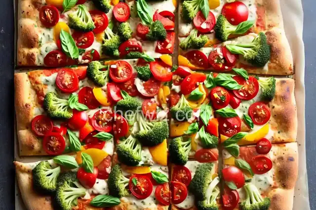 Garden Veggie Pizza Squares