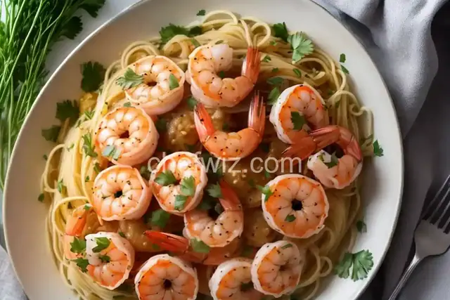 Garlic Angel Hair Shrimp