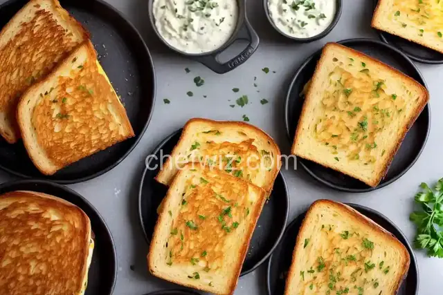 Garlic Bread Grilled Cheese