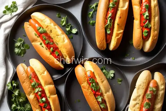 Garlic Bread Hot Dogs