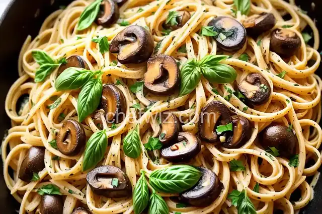 Garlic Butter Mushroom Pasta