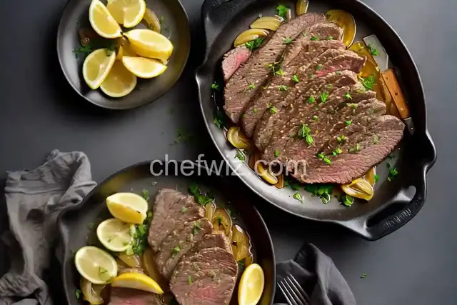 Garlic-Buttered Sliced Steak with Onions