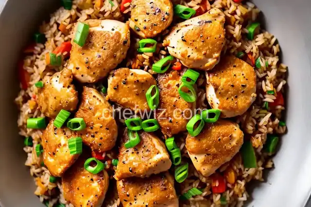 Garlic Chicken Fried Brown Rice