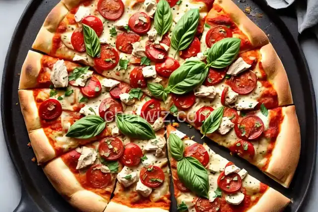 Garlic Chicken Pizza