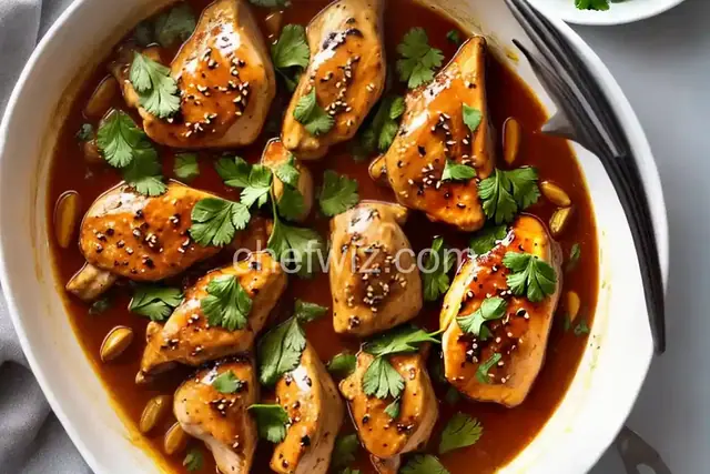 Garlic-Ginger Chicken With Cilantro and Mint