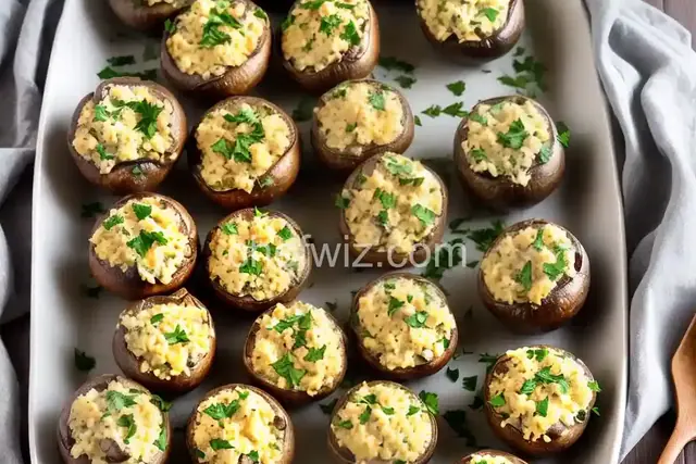 Garlic Herb Cheese Stuffed Mushrooms