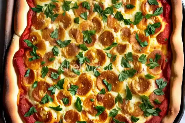 Garlic-Knot Pizza Bake