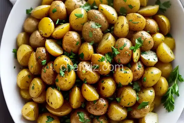 Garlic, Lemon, and Herb Greek-Style Potatoes