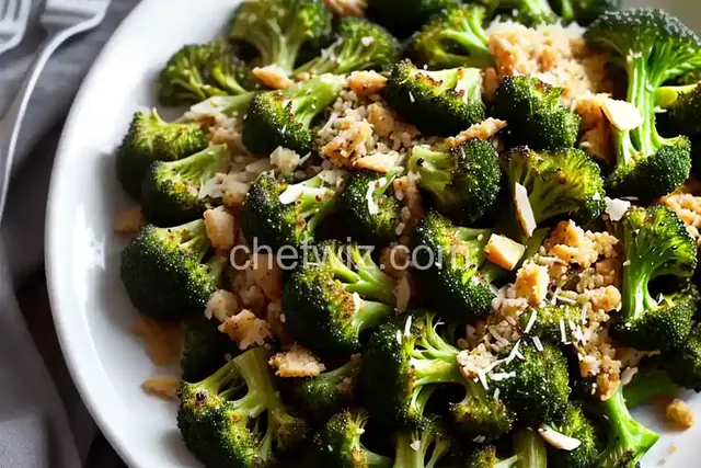 Garlic Roasted Broccoli with Parmesan Cheese