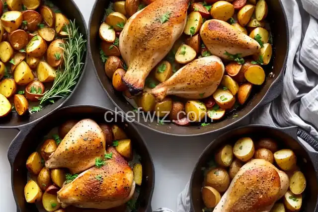 Garlic Roasted Chicken and Potatoes