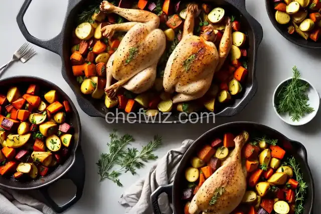 Garlic-Roasted Chicken and Root Vegetables