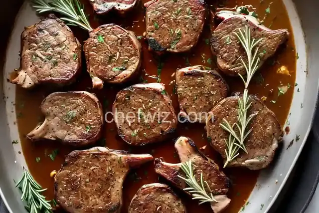 Garlic Rosemary-Marinated Lamb Chops