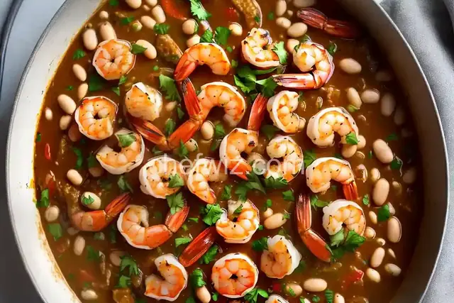 Garlic Shrimp and White Beans